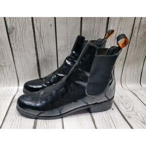 OVATION Finalist Women's 11 Patent Jod Equestrian Riding Chelsea Boots Metallic